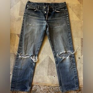 A.P.C. Faded Blue Denim Jeans